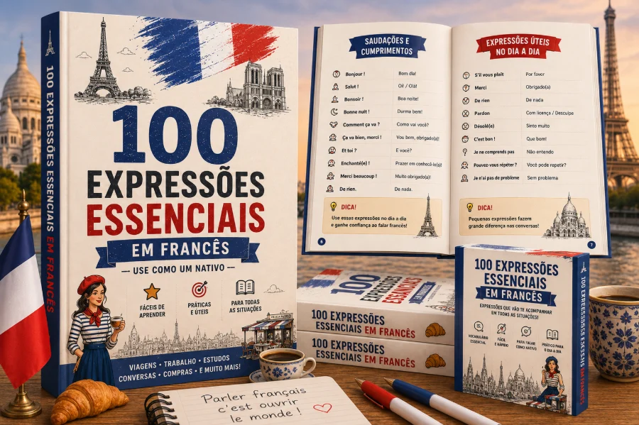 100 Expressões Essenciais em Francês