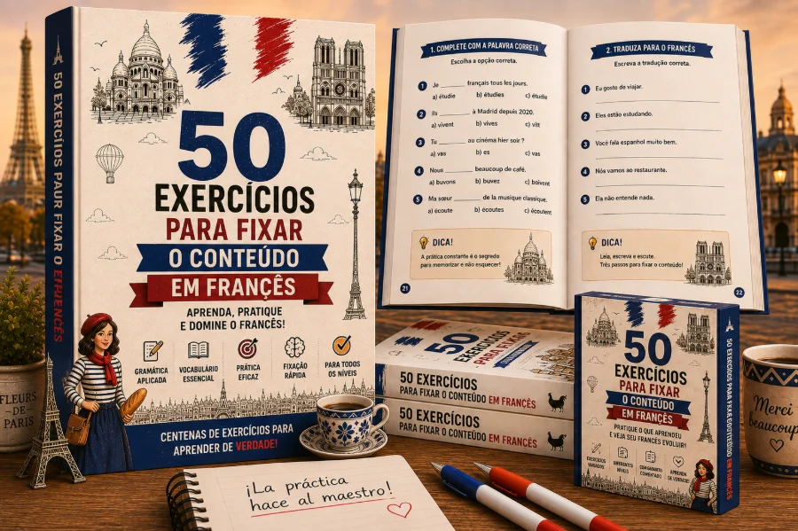50 Exercícios para Fixar o Conteúdo em Francês